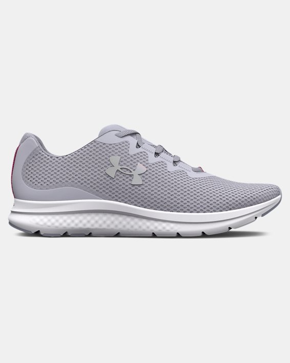 Women's UA Charged Impulse 3 Iridescent Running Shoes in Gray image number 0